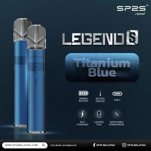 SP2S鈦色主機｜鈦金屬質感設計・高顏值電子煙主機・16色現貨供應